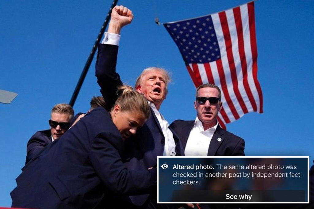 Facebook admits it mistakenly censored iconic photo of Trump bleeding fist pumping after assassination attempt: 'That was a mistake'